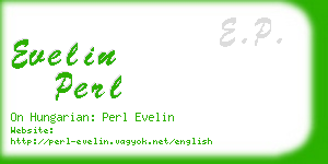 evelin perl business card